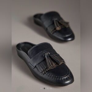 Maeve Kiltie Tassel Loafer Mules, Size EU 36
